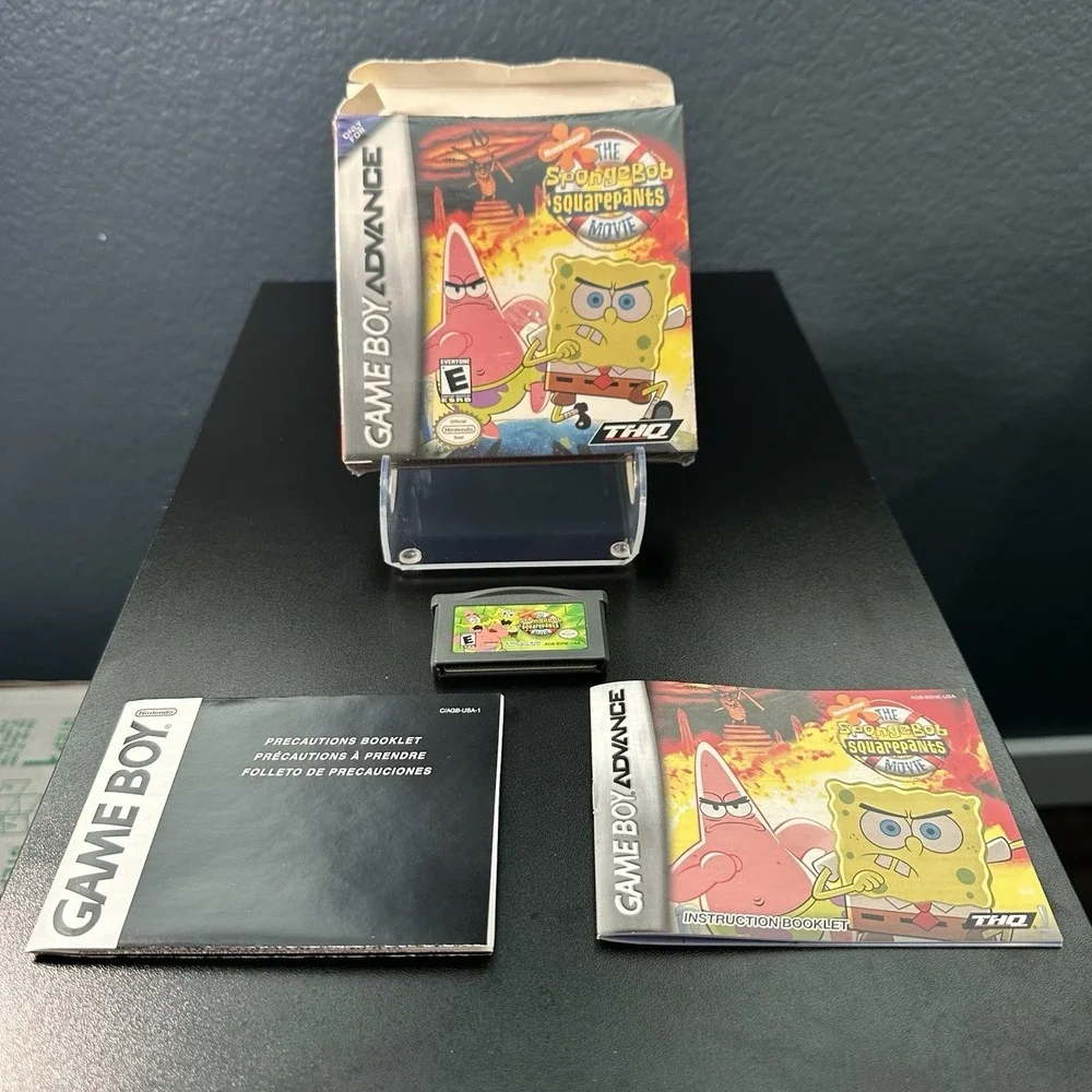 SpongeBob SquarePants Movie (Nintendo Game Boy Advance, 2004) CIB COMPLETE VTG